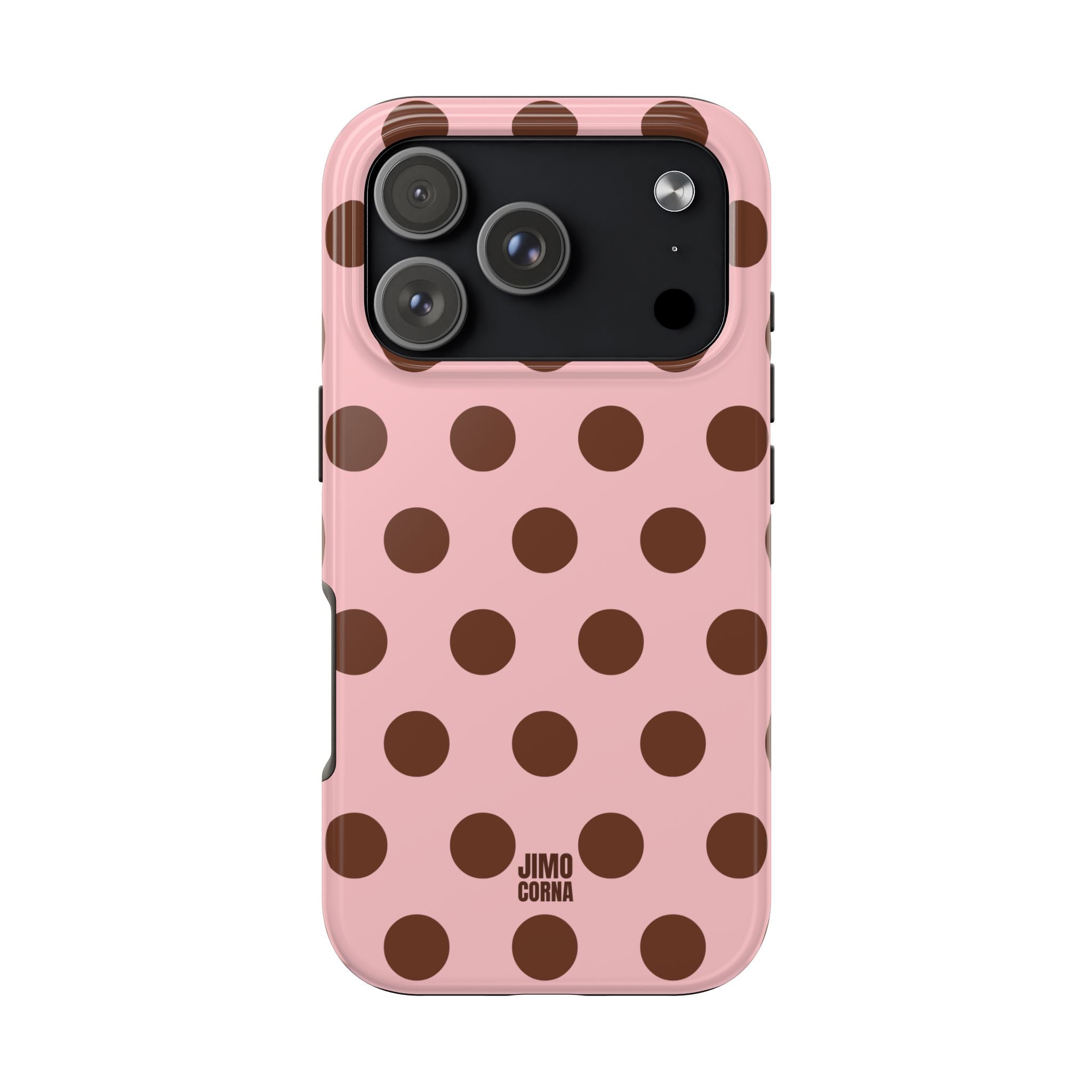 Big Polka Dot | Pink and Brown