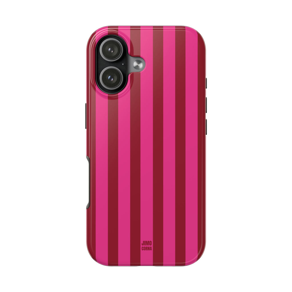 Strawberry Burst Bold Stripes