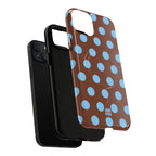 Big Polka Dot | Brown and Blue