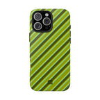 Angelina Stripes | Olive - iPhone Case