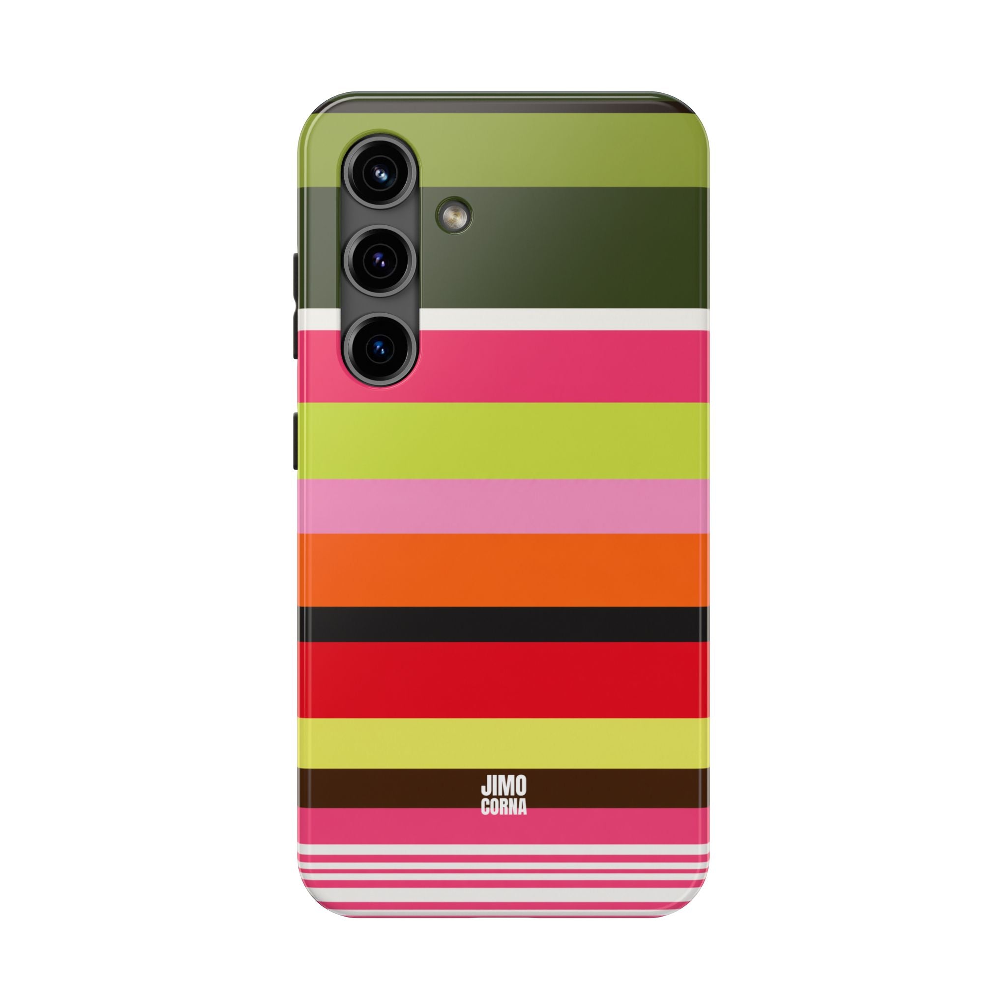 Berry Citrus Stripe Samsung Galaxy Case