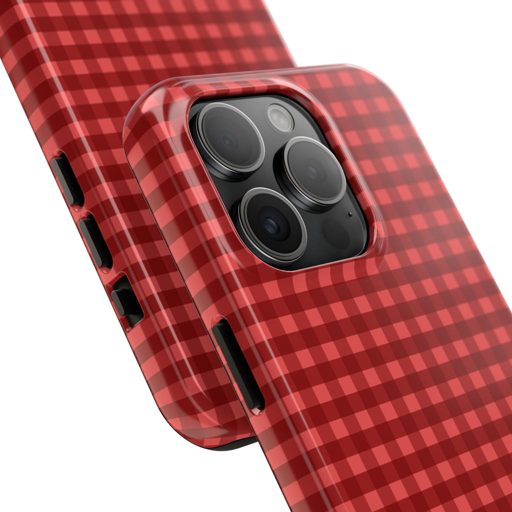 Farm Gingham iPhone Case | Red