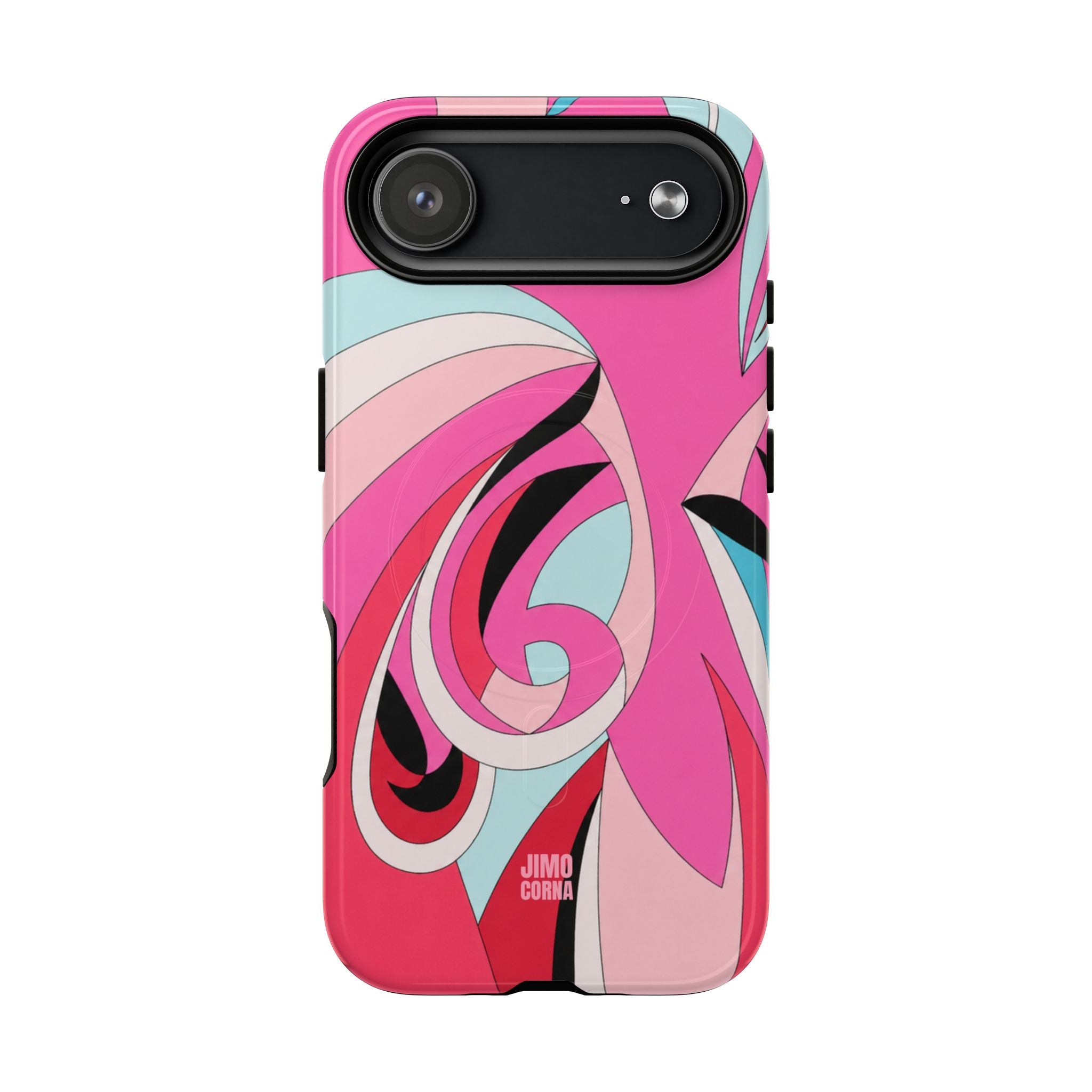 Pink Tropic Swirl MagSafe iPhone Case