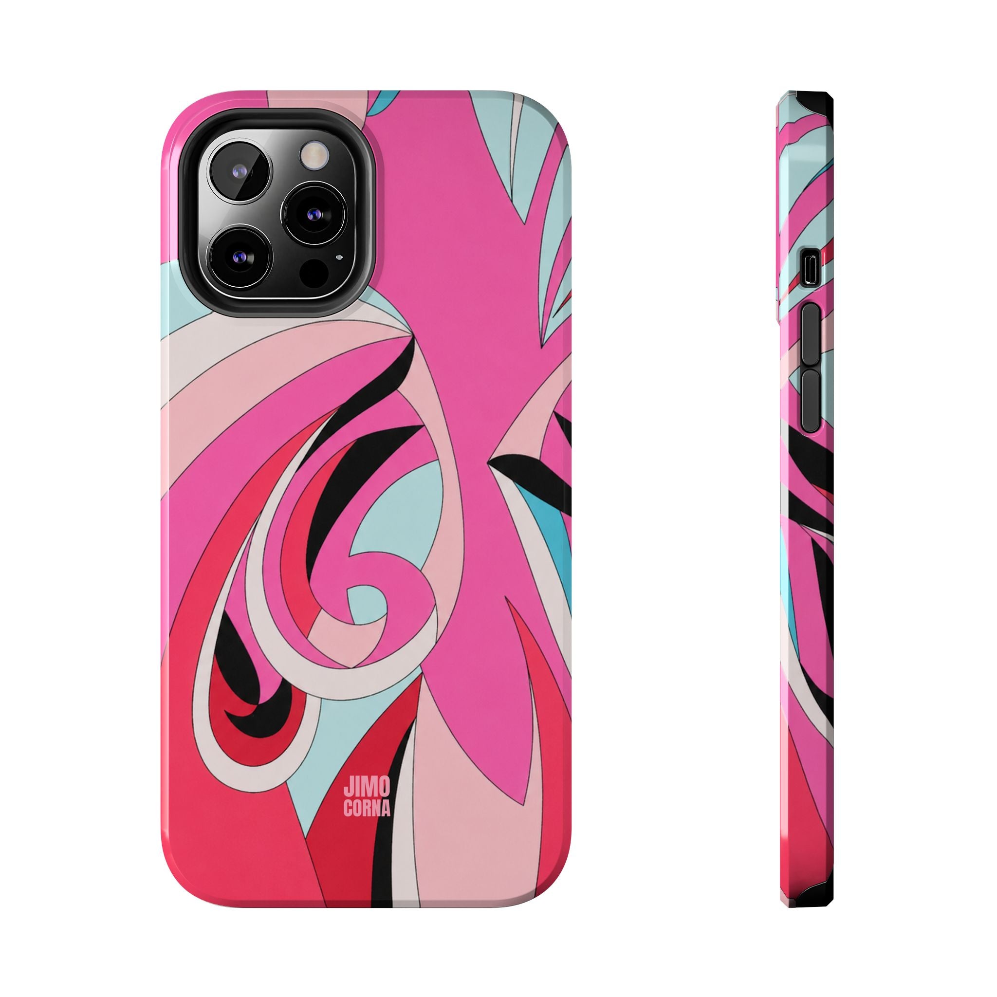 Pink Tropic Swirl iPhone Case