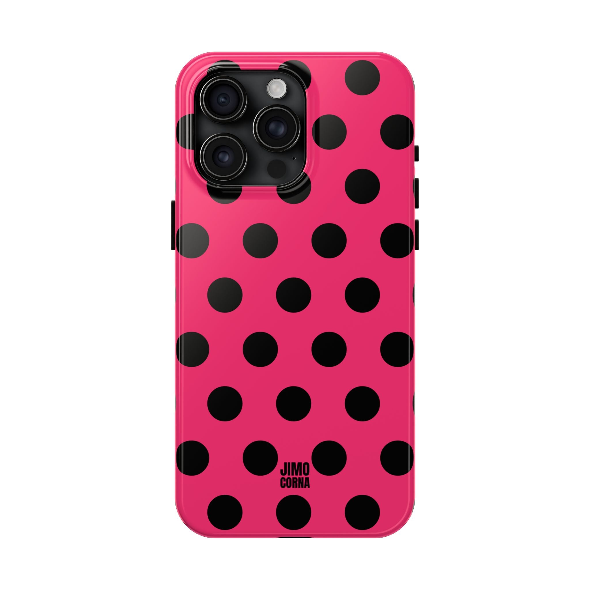 Big Polka Dot | Hot Pink and Black