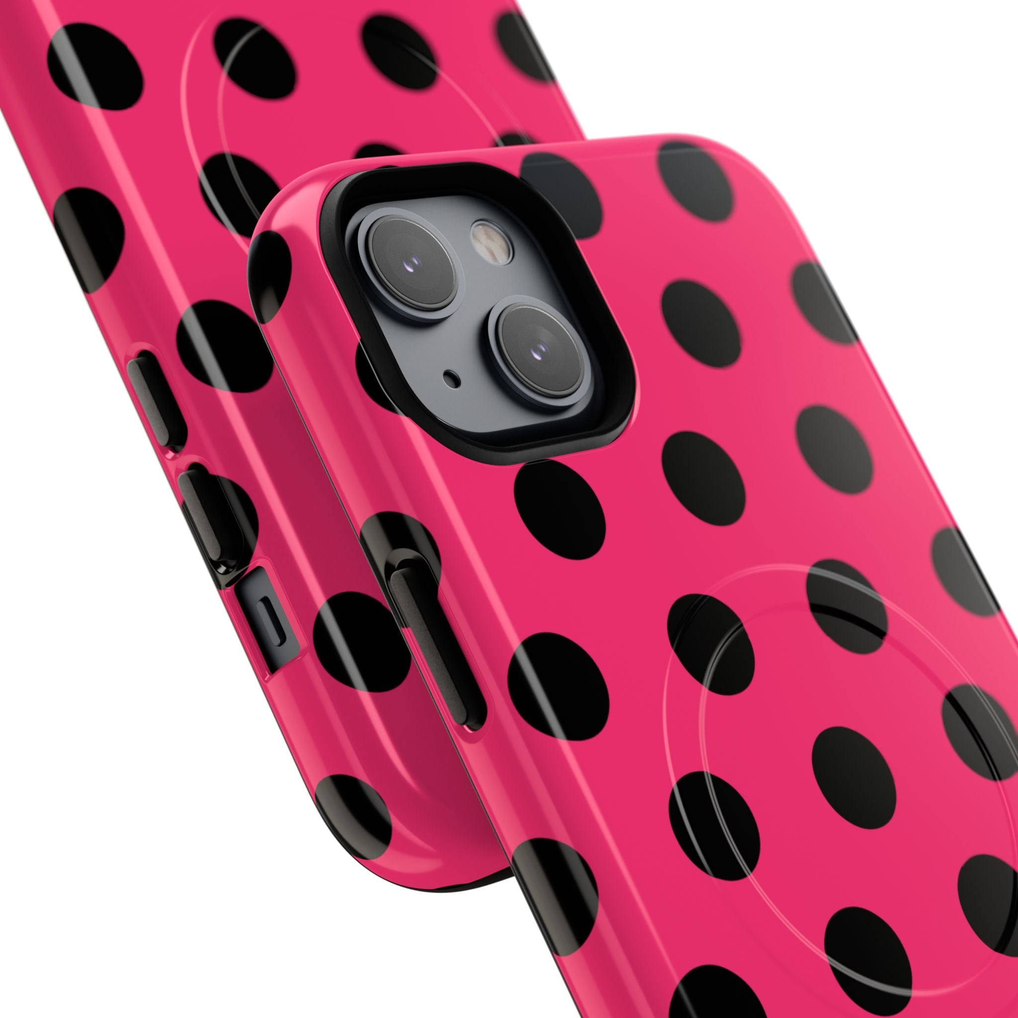 Big Polka Dot | Hot Pink and Black