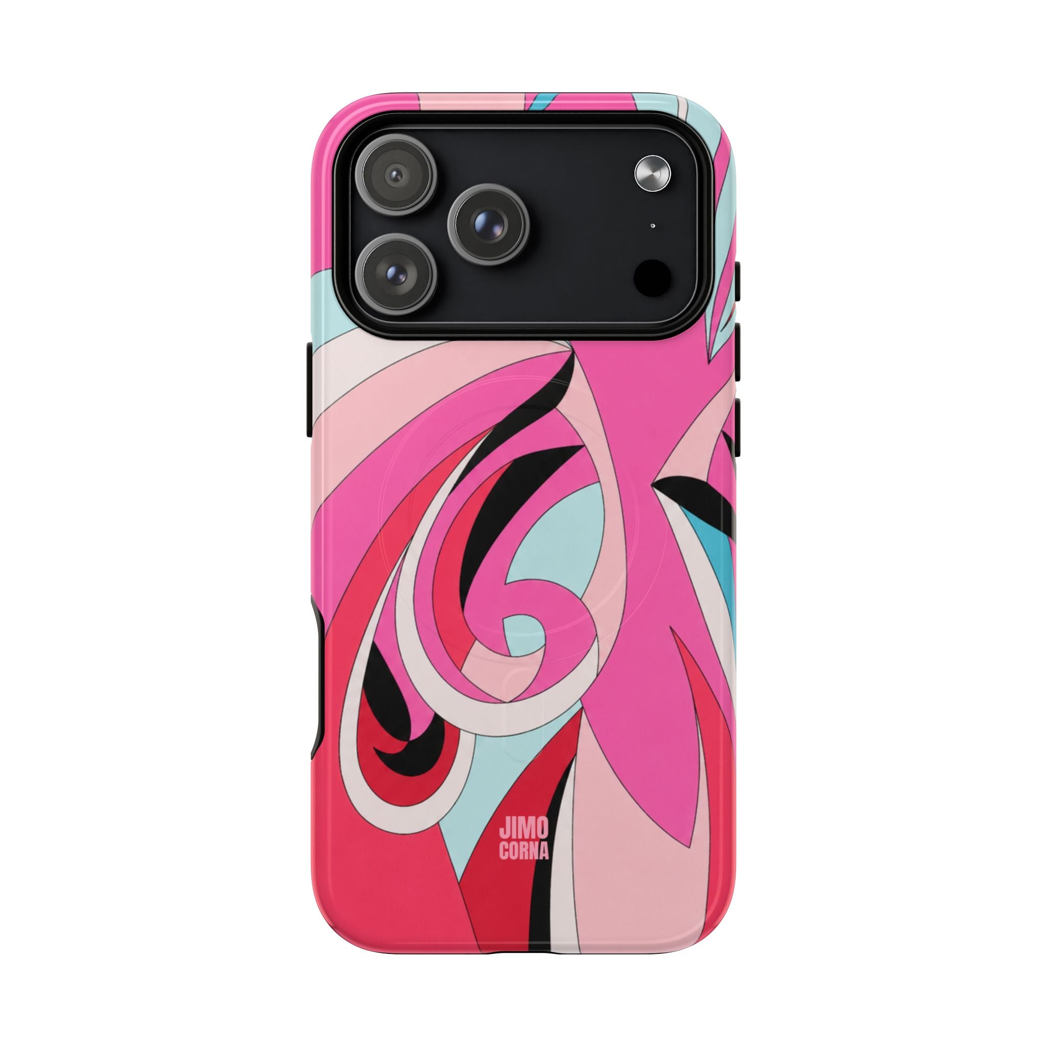 Pink Tropic Swirl MagSafe iPhone Case