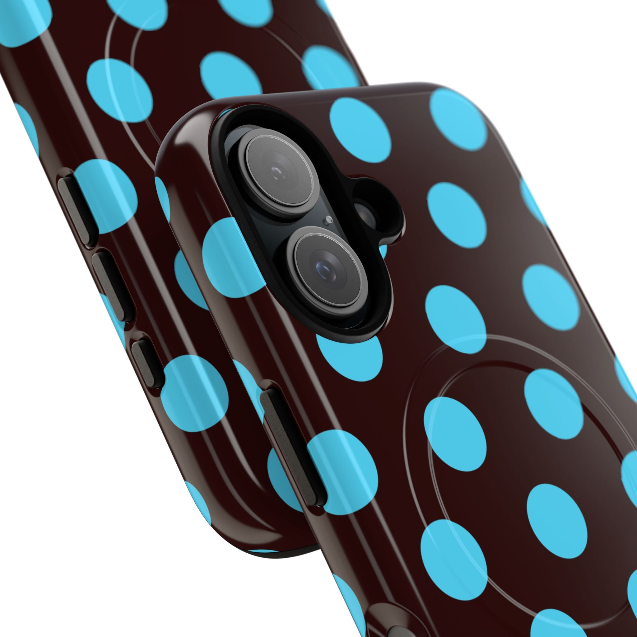 Big Polka Dot | Brown and Blue