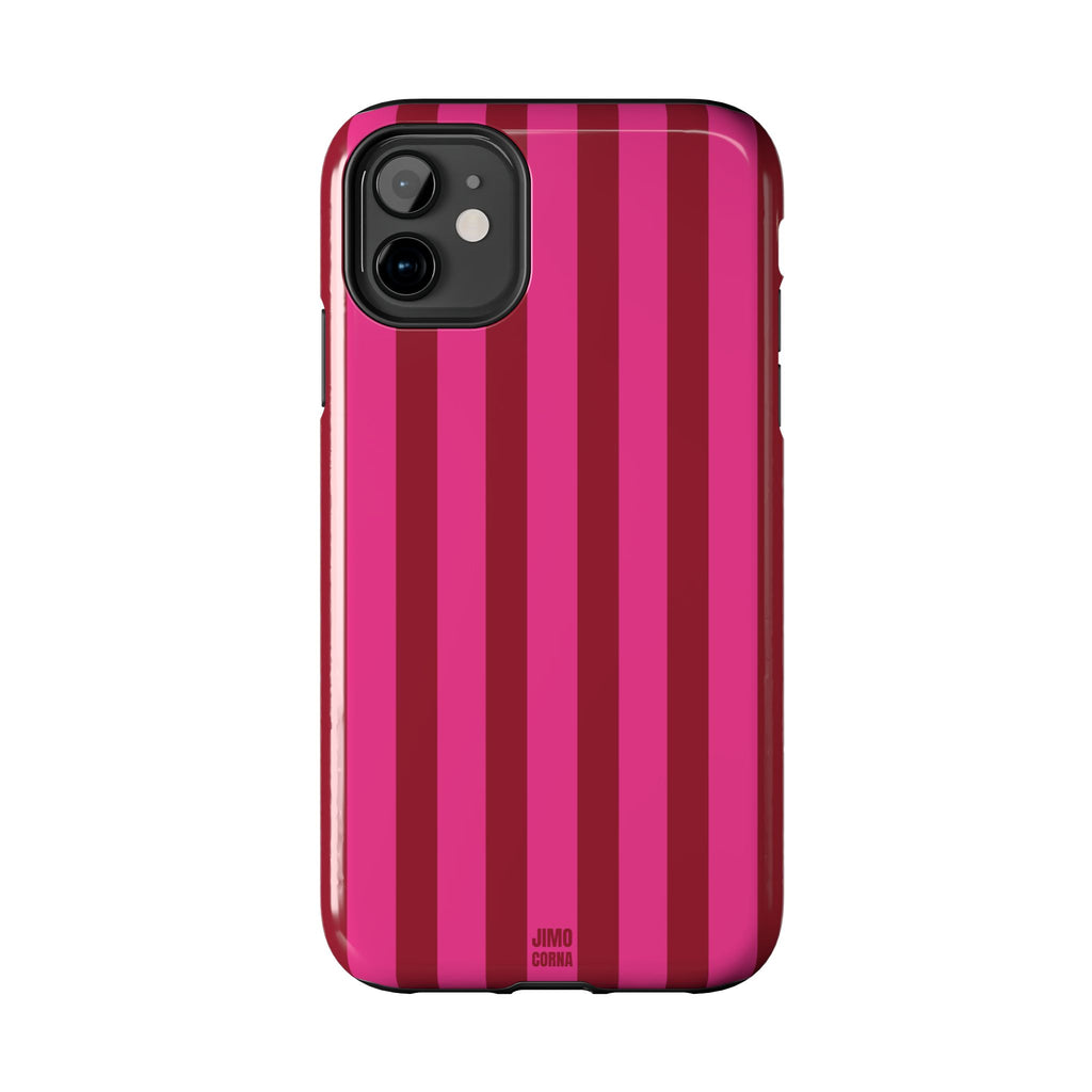 Strawberry Burst Bold Stripes