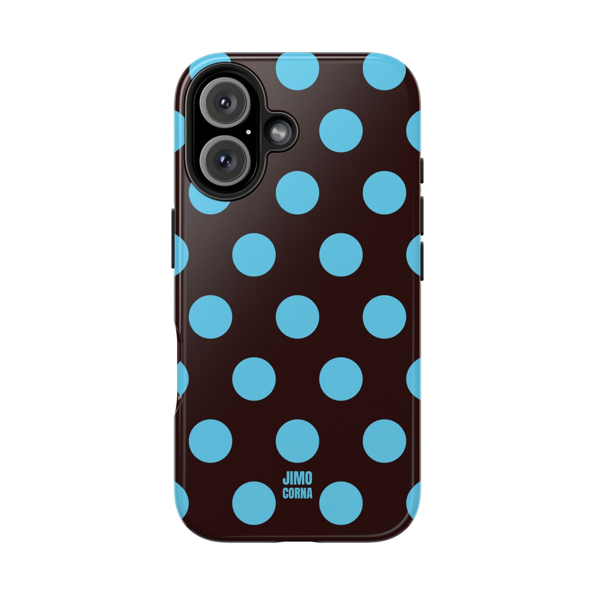 Big Polka Dot | Brown and Blue