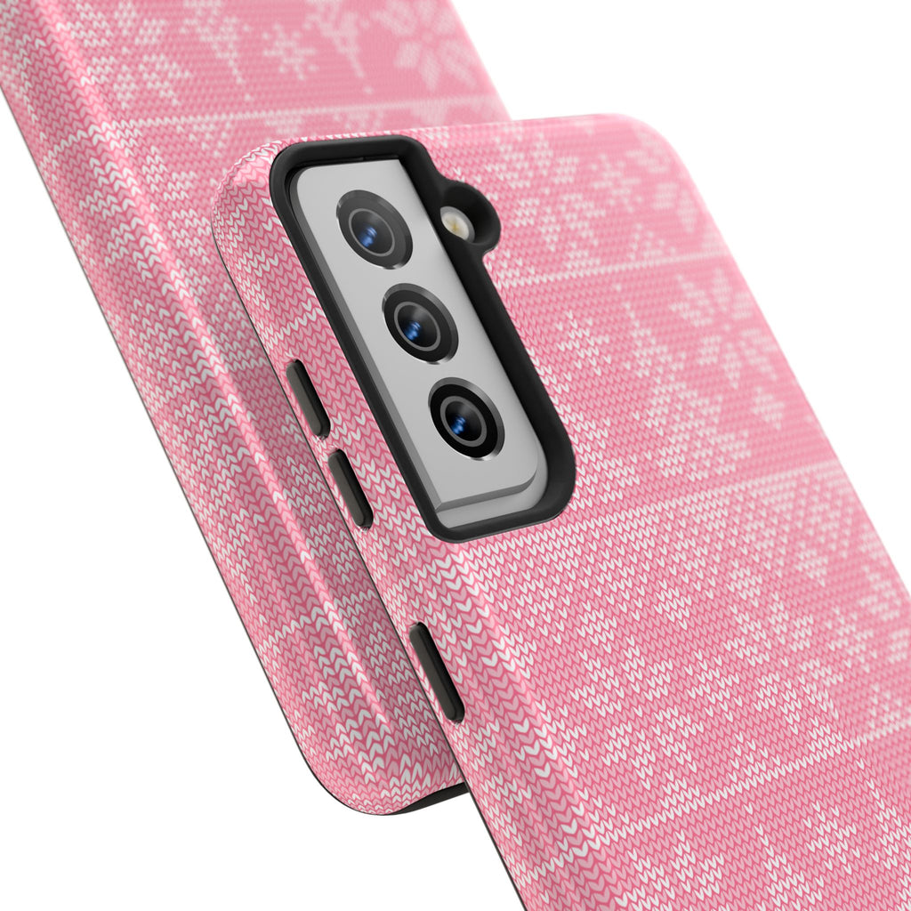 Holiday Knit | Pink iPhone Case