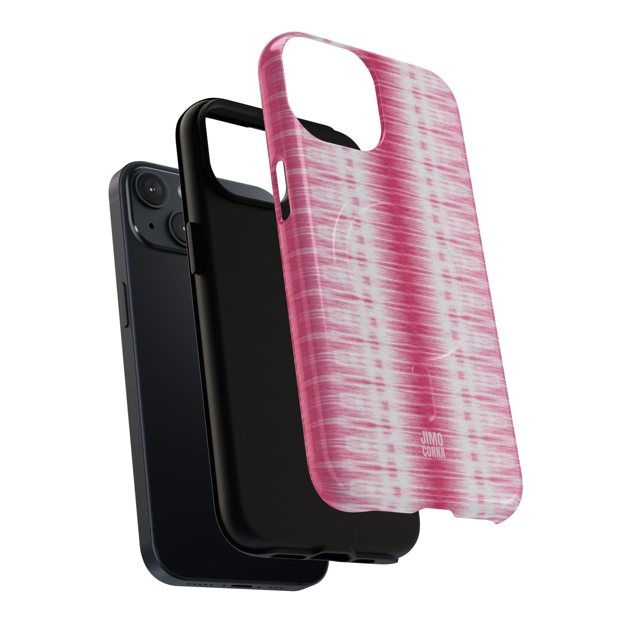 Pink Woven Texture MagSafe iPhone Case