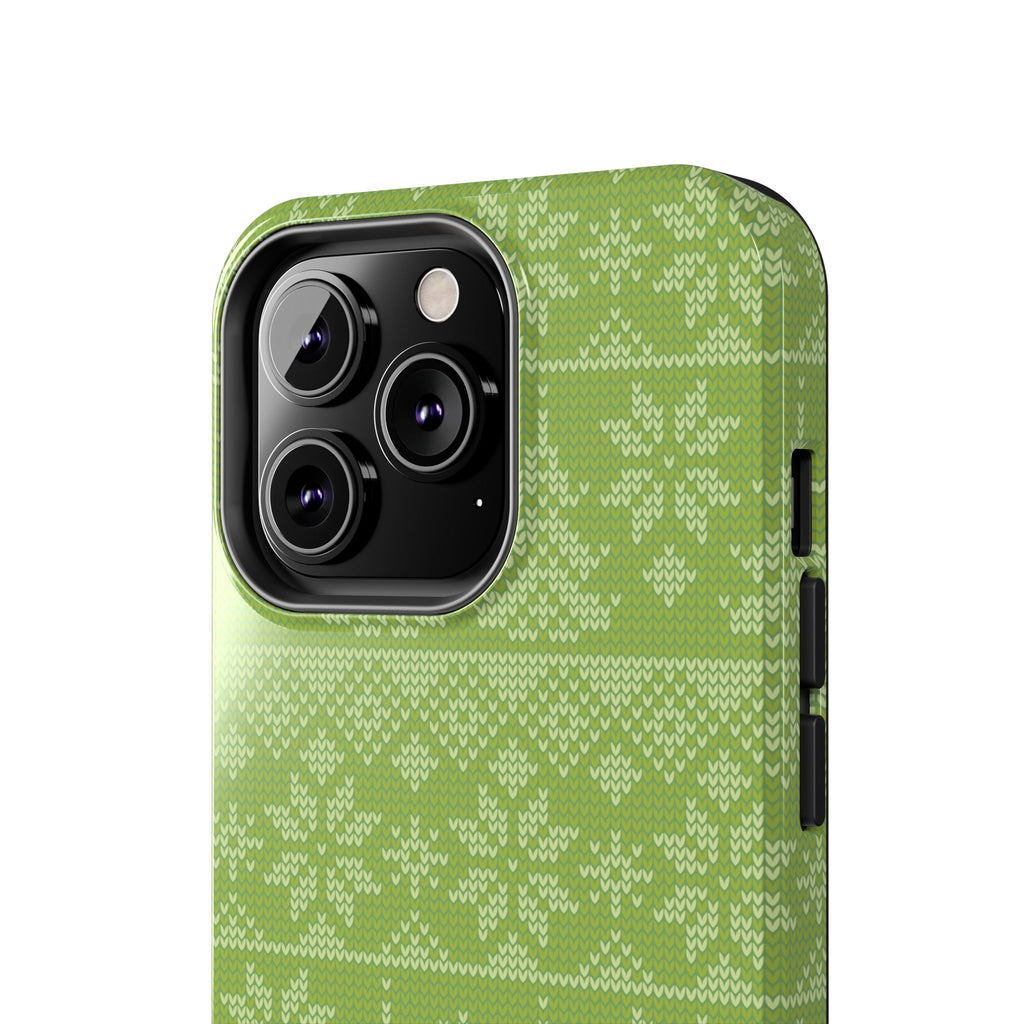 Holiday Knit | Green iPhone Case