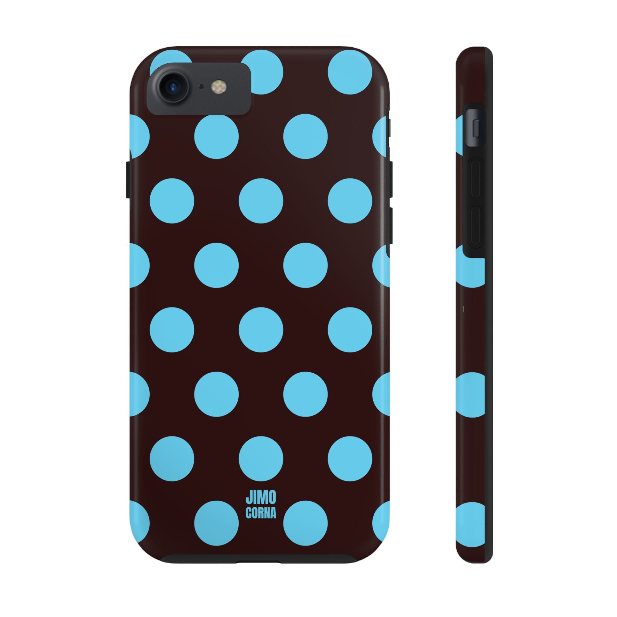 Big Polka Dot | Brown and Blue