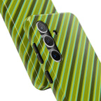 Angelina Stripes | Olive - Samsung Galaxy Case