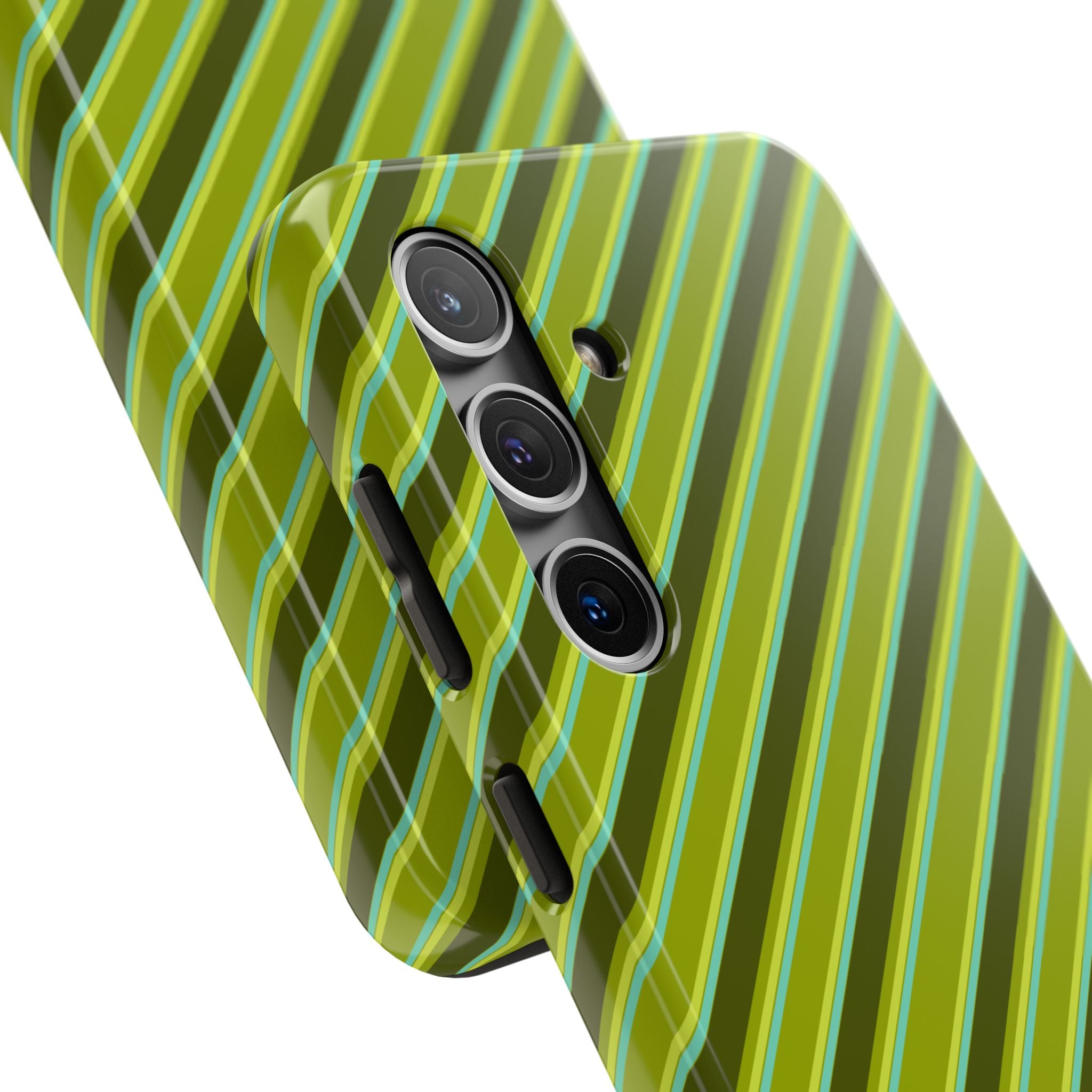 Angelina Stripes | Olive - Samsung Galaxy Case