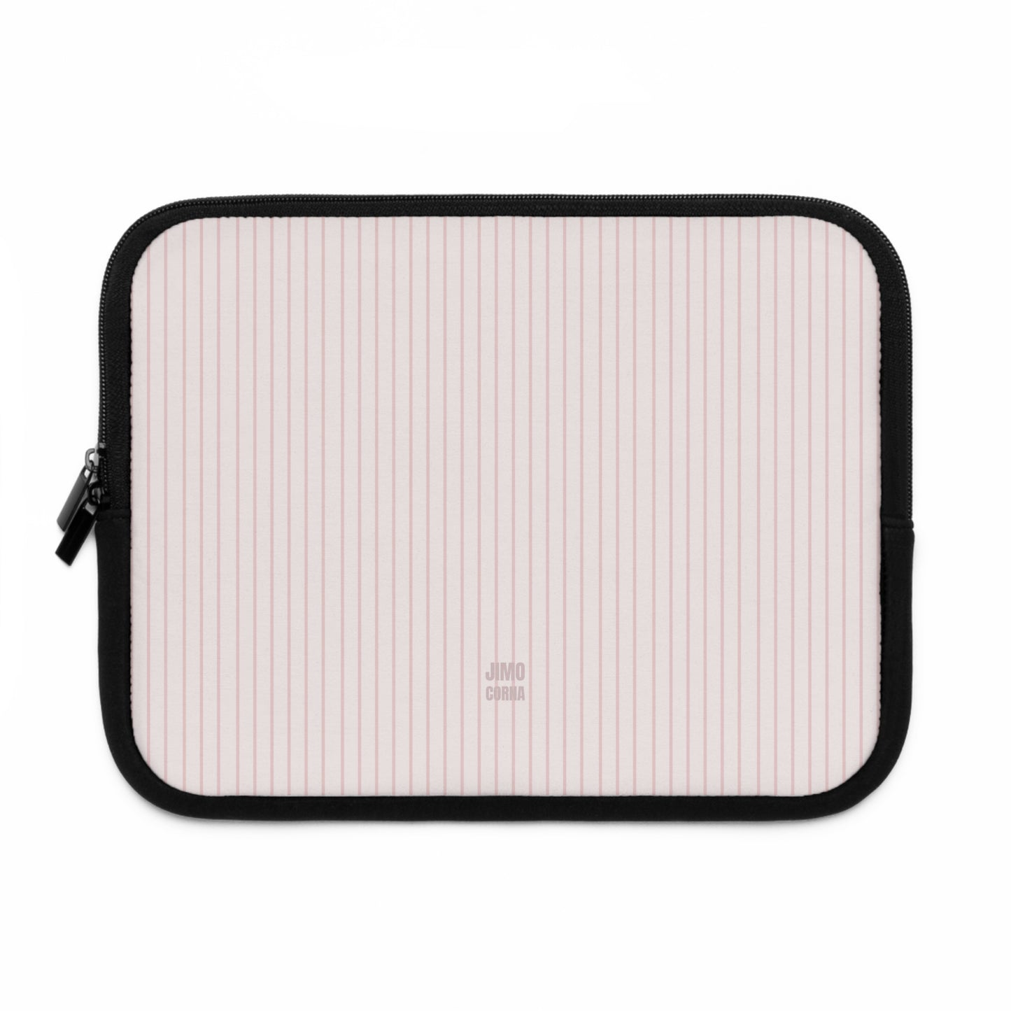 Baby Pink Soft Stripes Laptop Sleeve