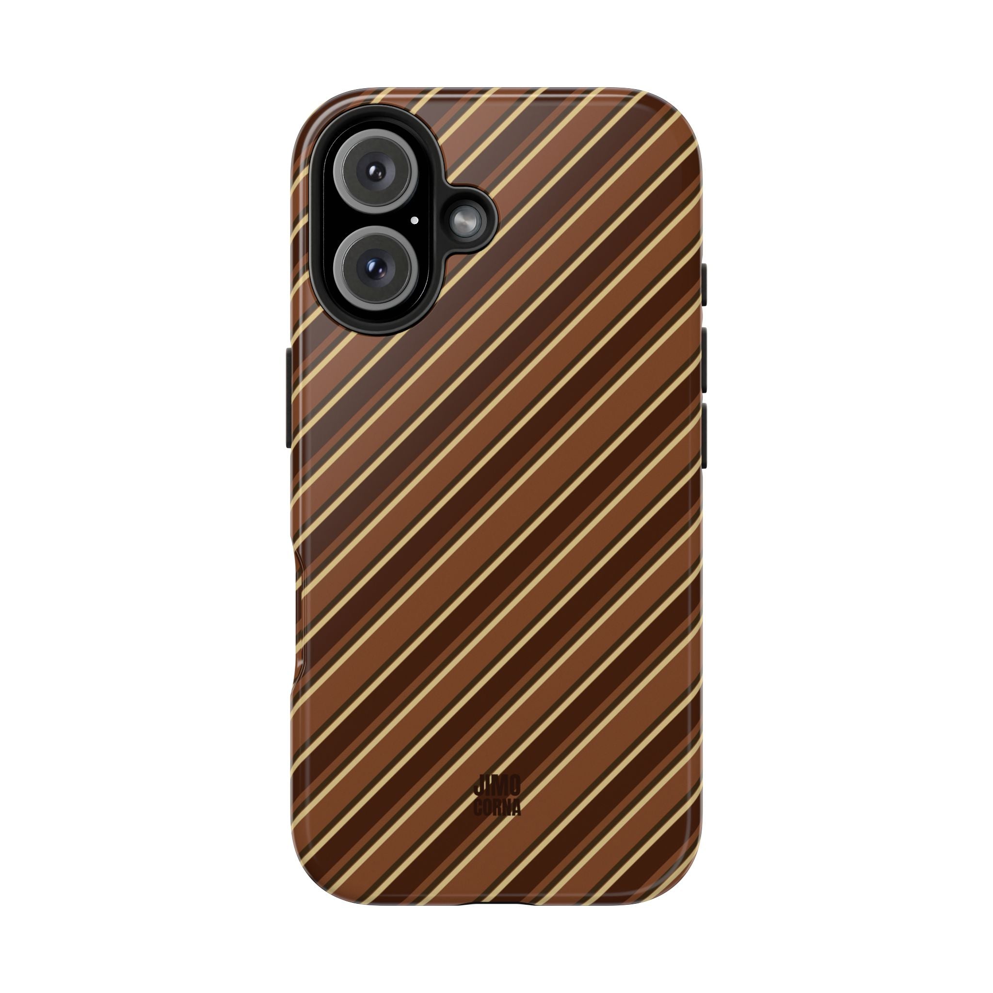 Angelina Stripes | Brown - Samsung Galaxy Case