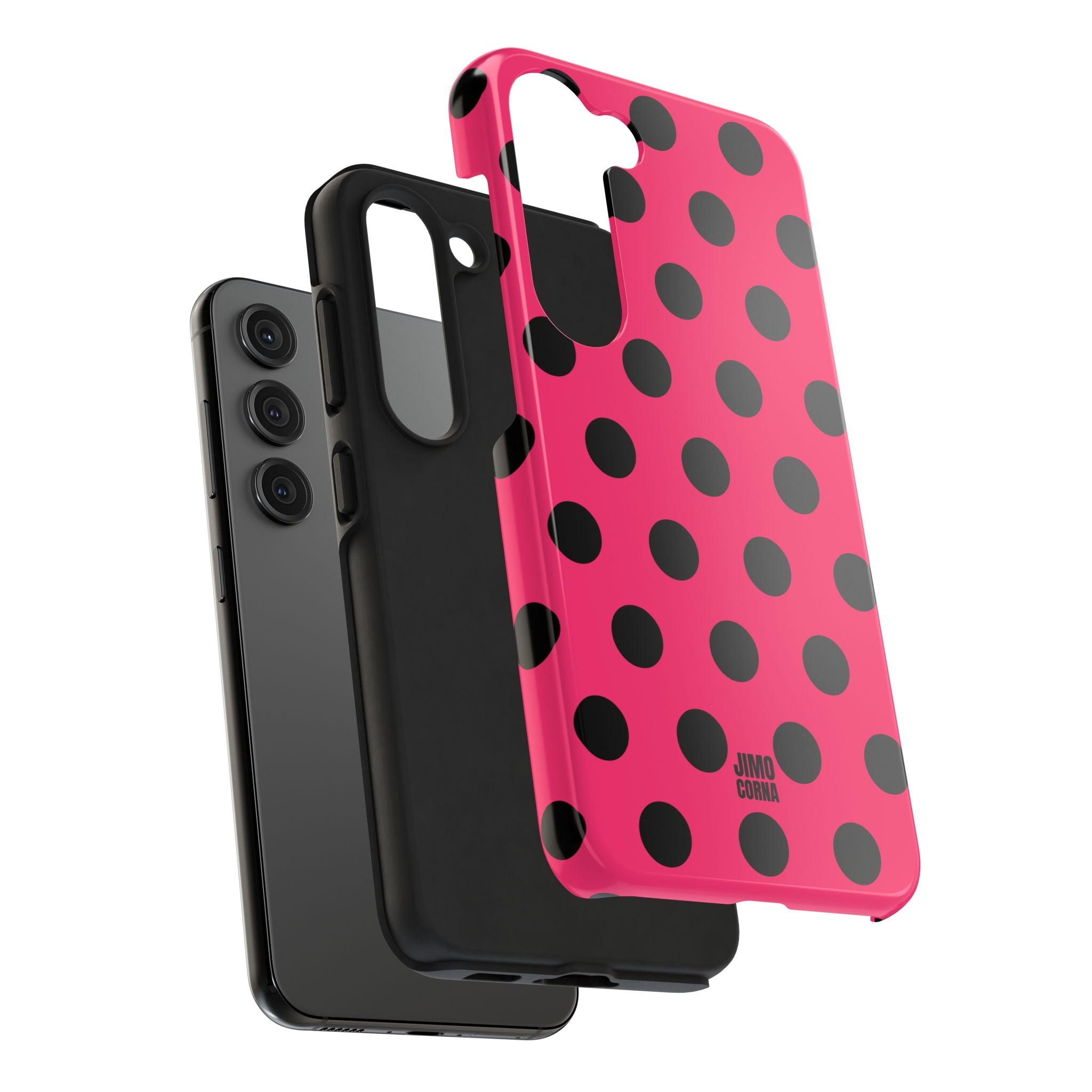 Big Polka Dot | Hot Pink and Black