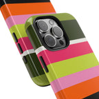 Berry Citrus Stripe iPhone Case
