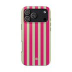 Lime Green and Pink Bold Stripes