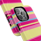 Lemonberry Stripe MagSafe iPhone Case