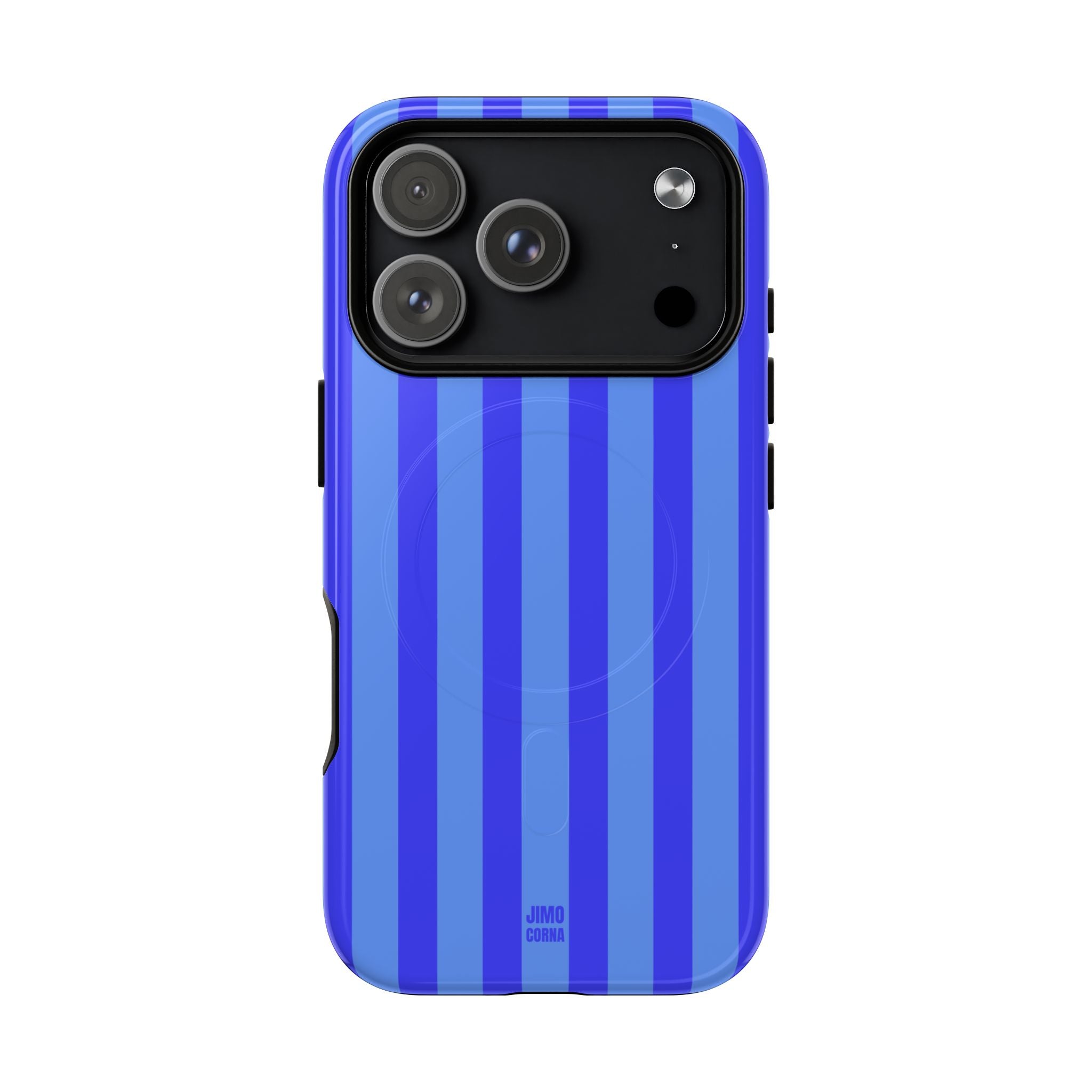 Blueberry Bold Stripes MagSafe iPhone Case – Jimo Corna