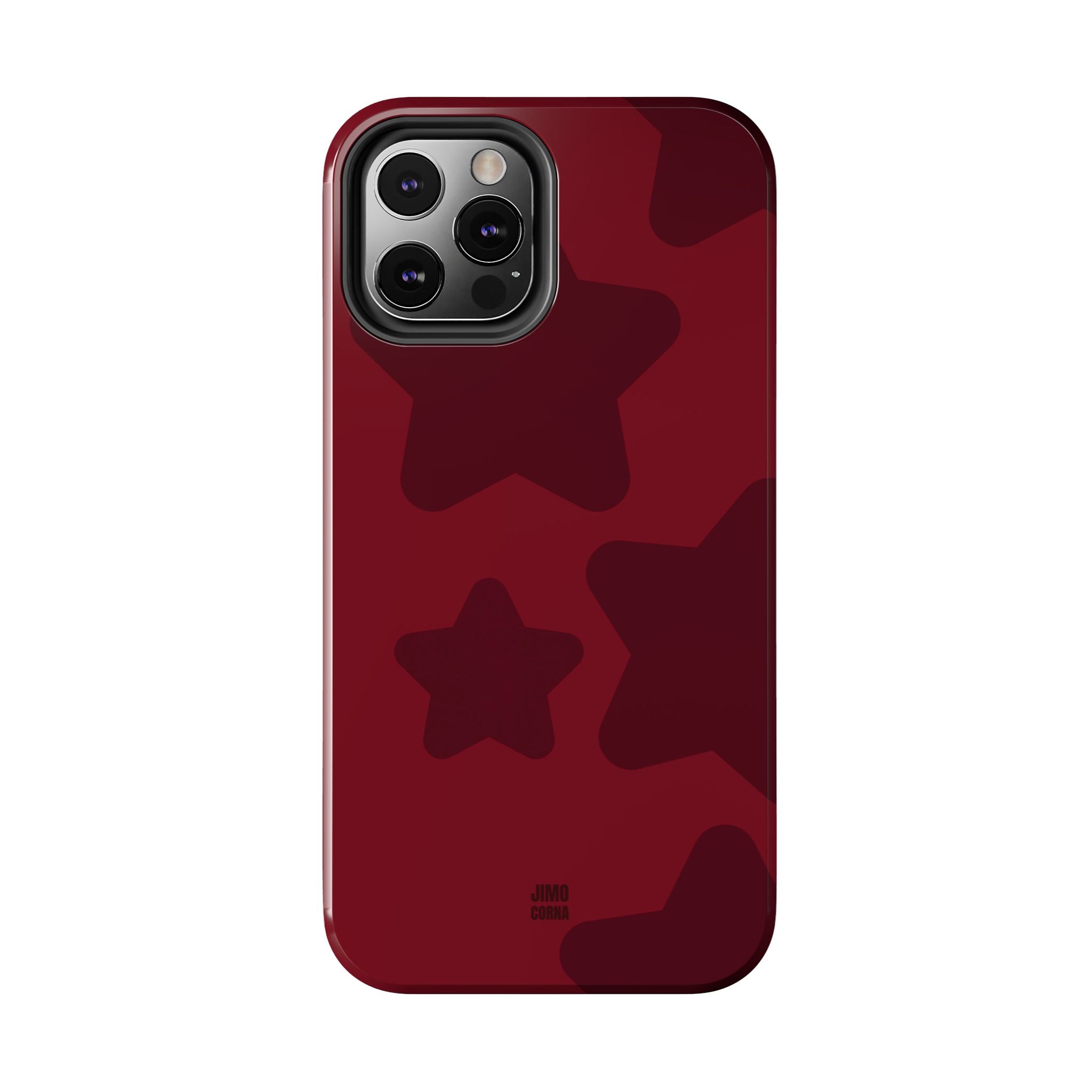 Cherry Red Bold Stars