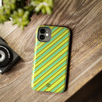 Angelina Stripes | Green - iPhone Case