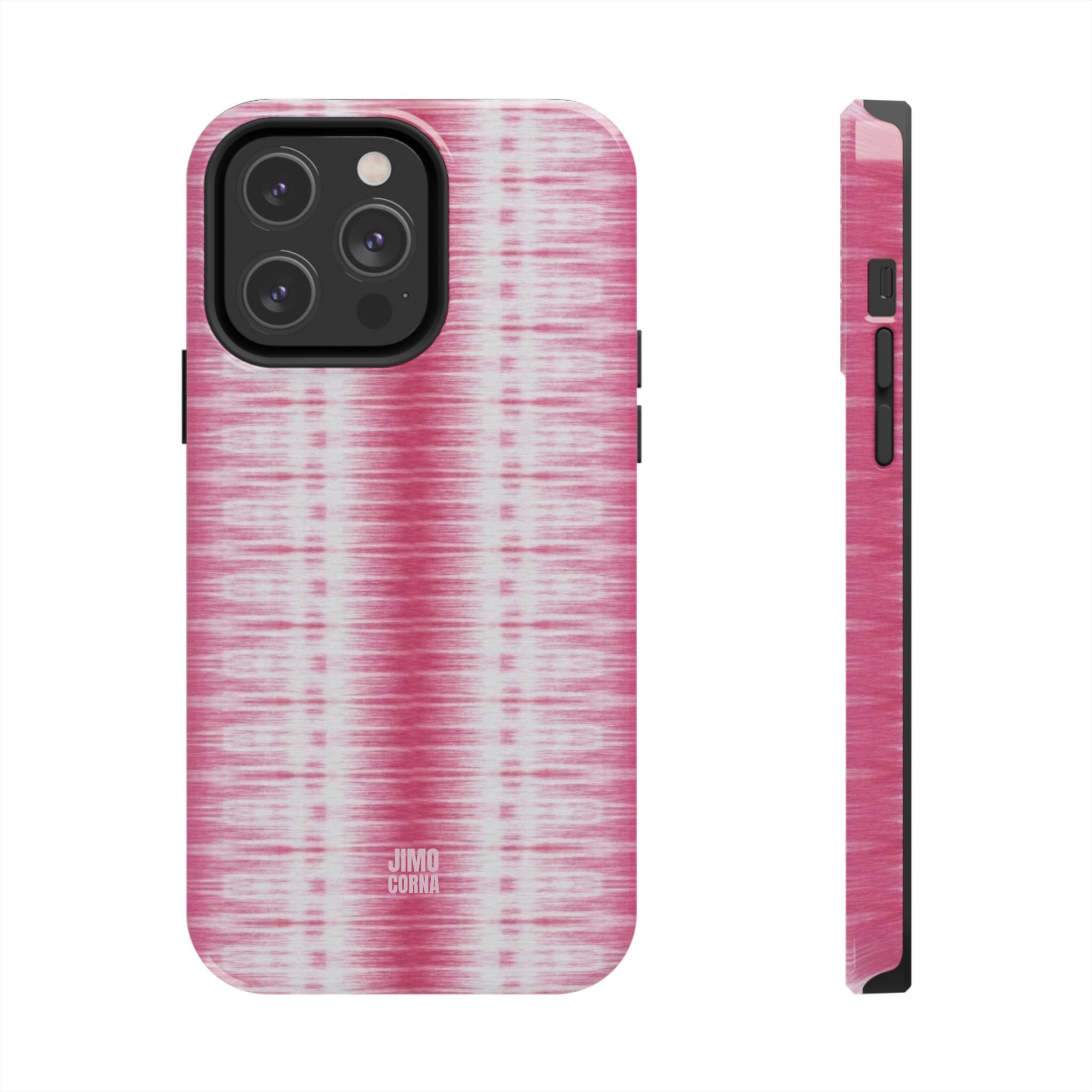 Pink Woven Texture iPhone Case