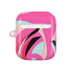 Pink Tropic Swirl AirPods Case
