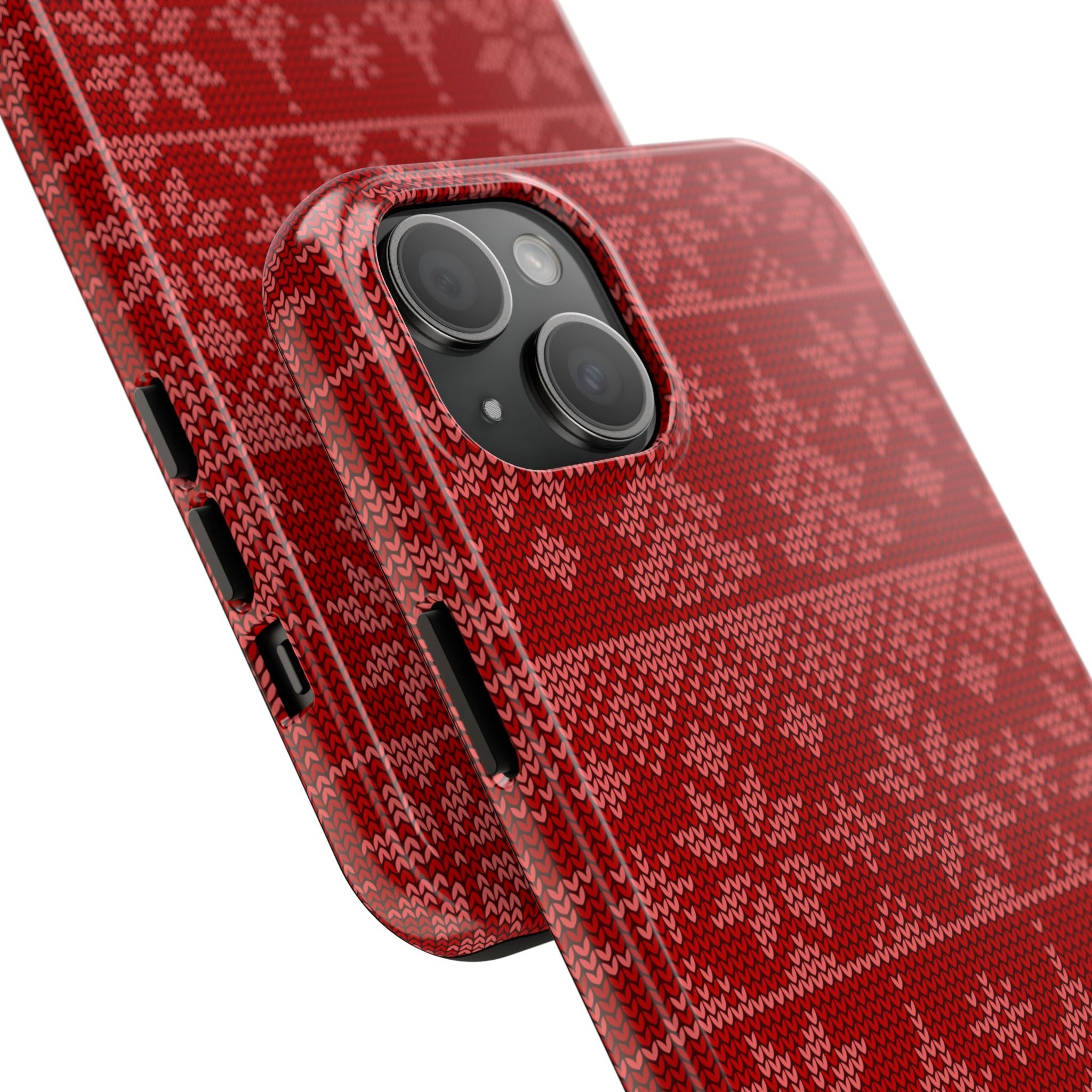 Holiday Knit | Red iPhone Case