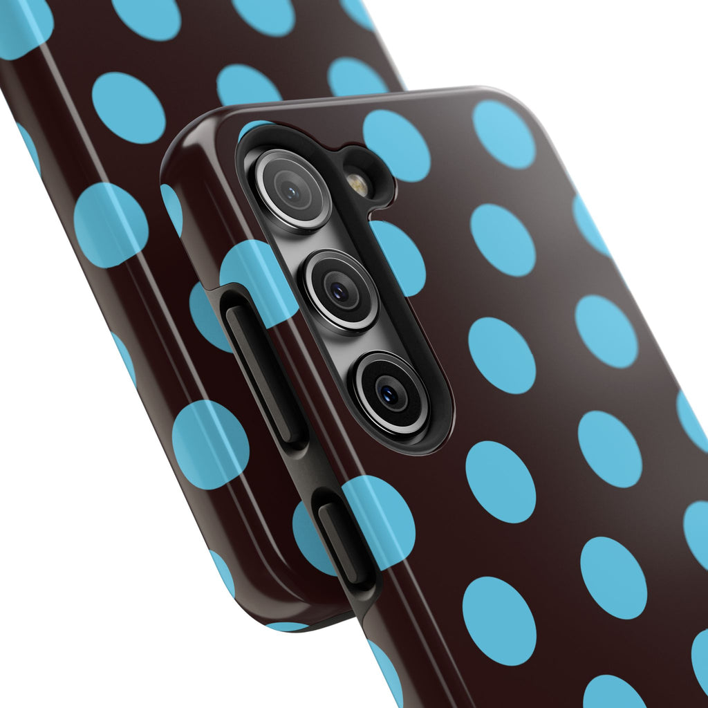 Big Polka Dot | Brown and Blue