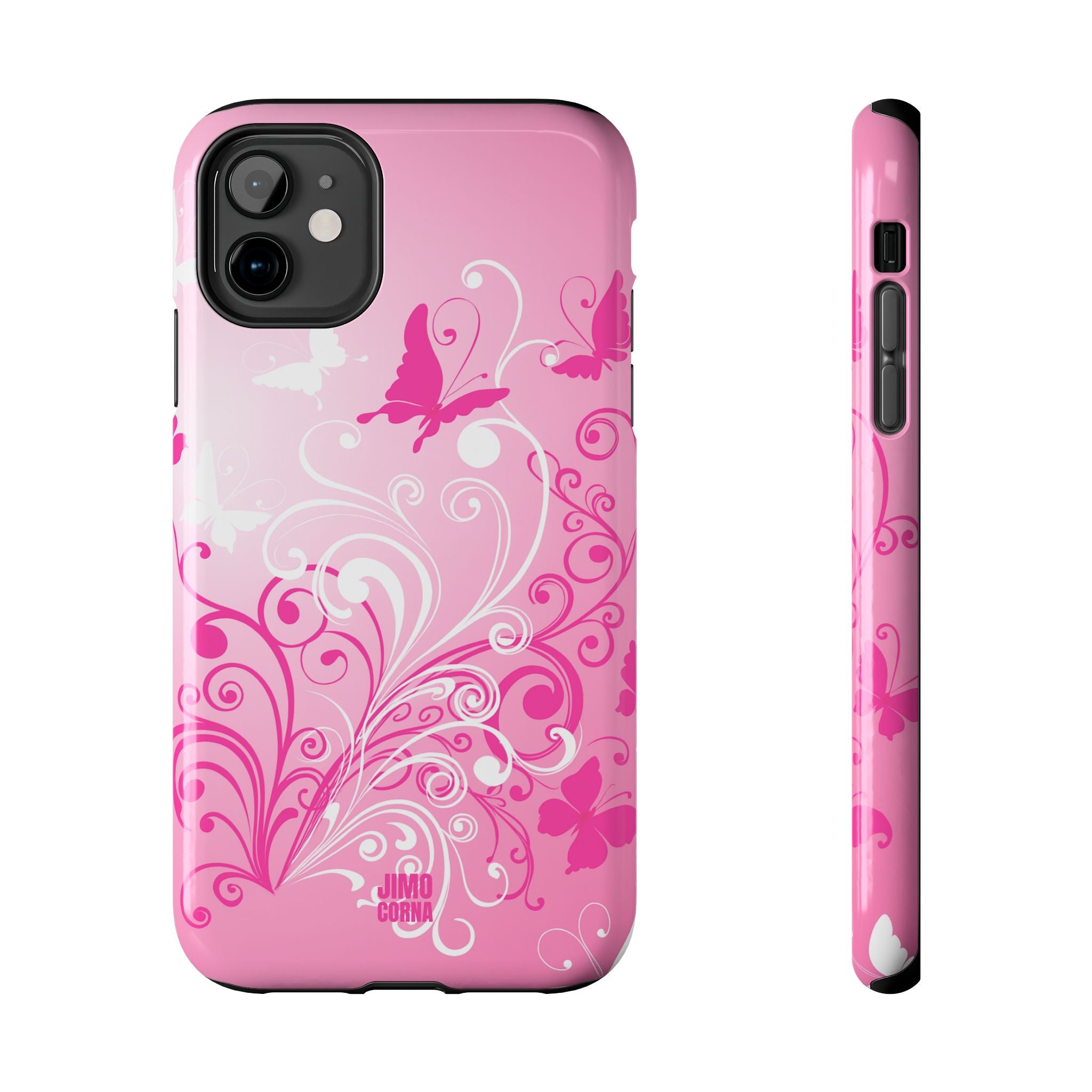 Pink Flutter Garden iPhone Case