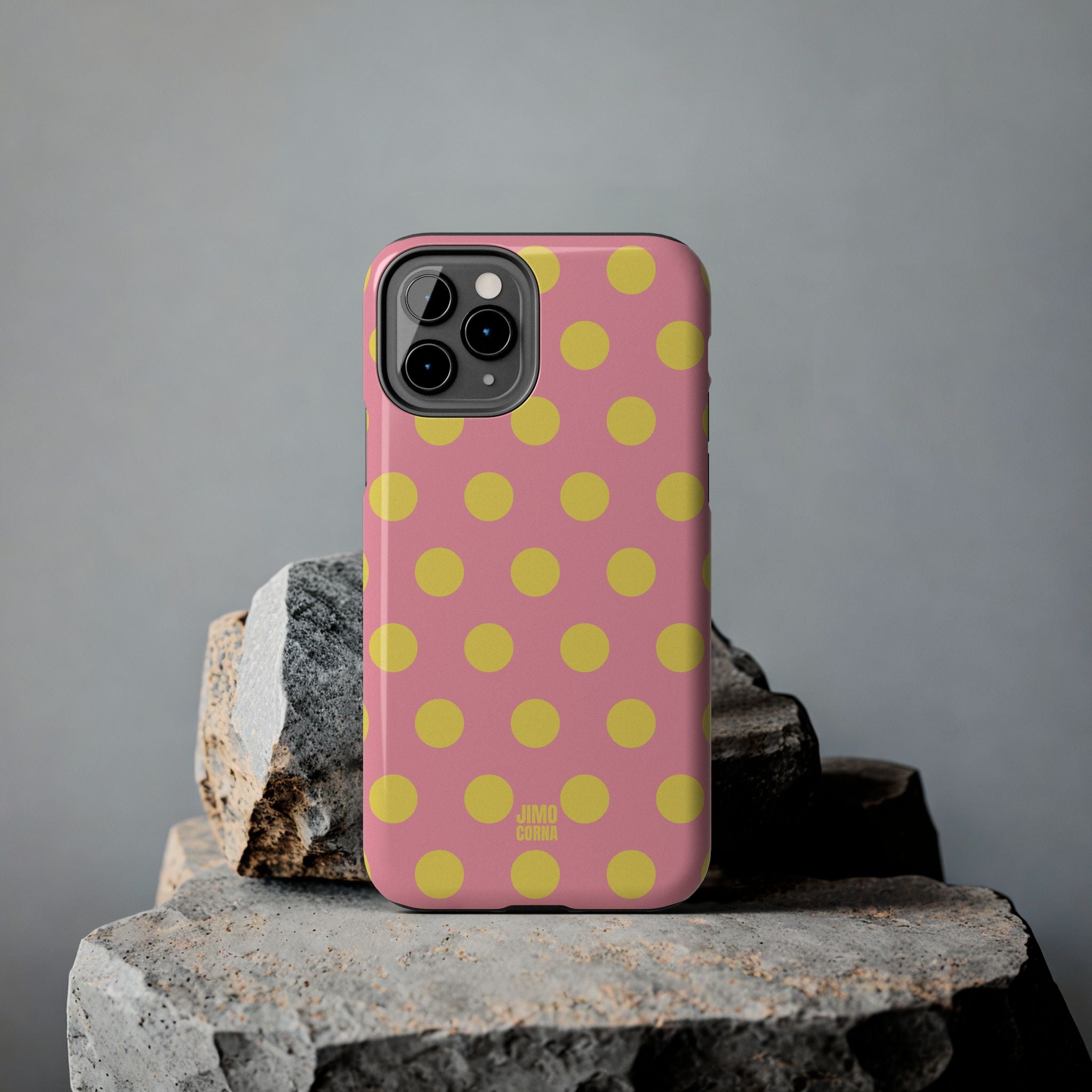 Big Polka Dot | Pink and Yellow