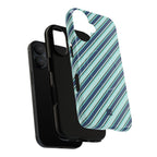Angelina Stripes | Blue - MagSafe iPhone Case
