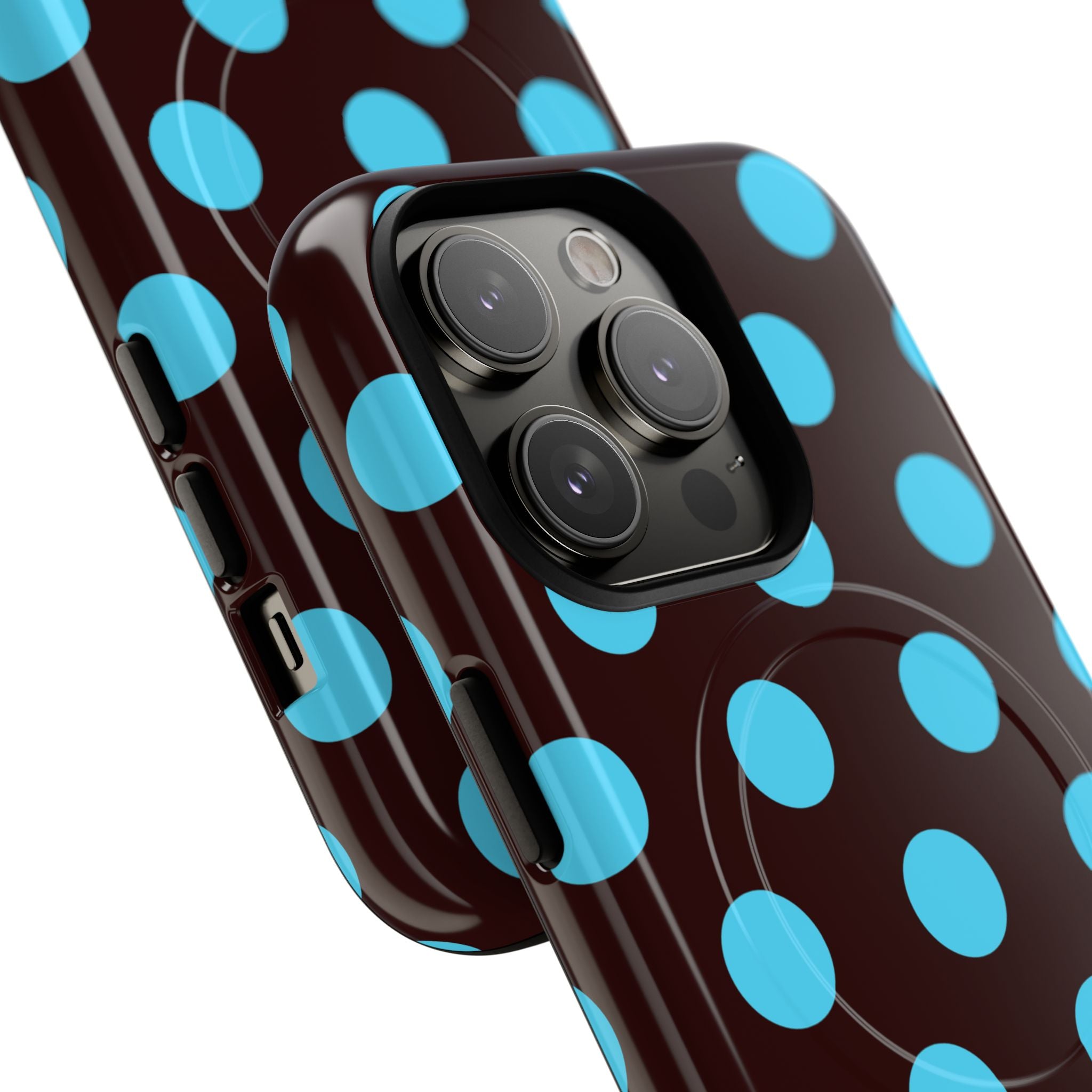 Big Polka Dot | Brown and Blue
