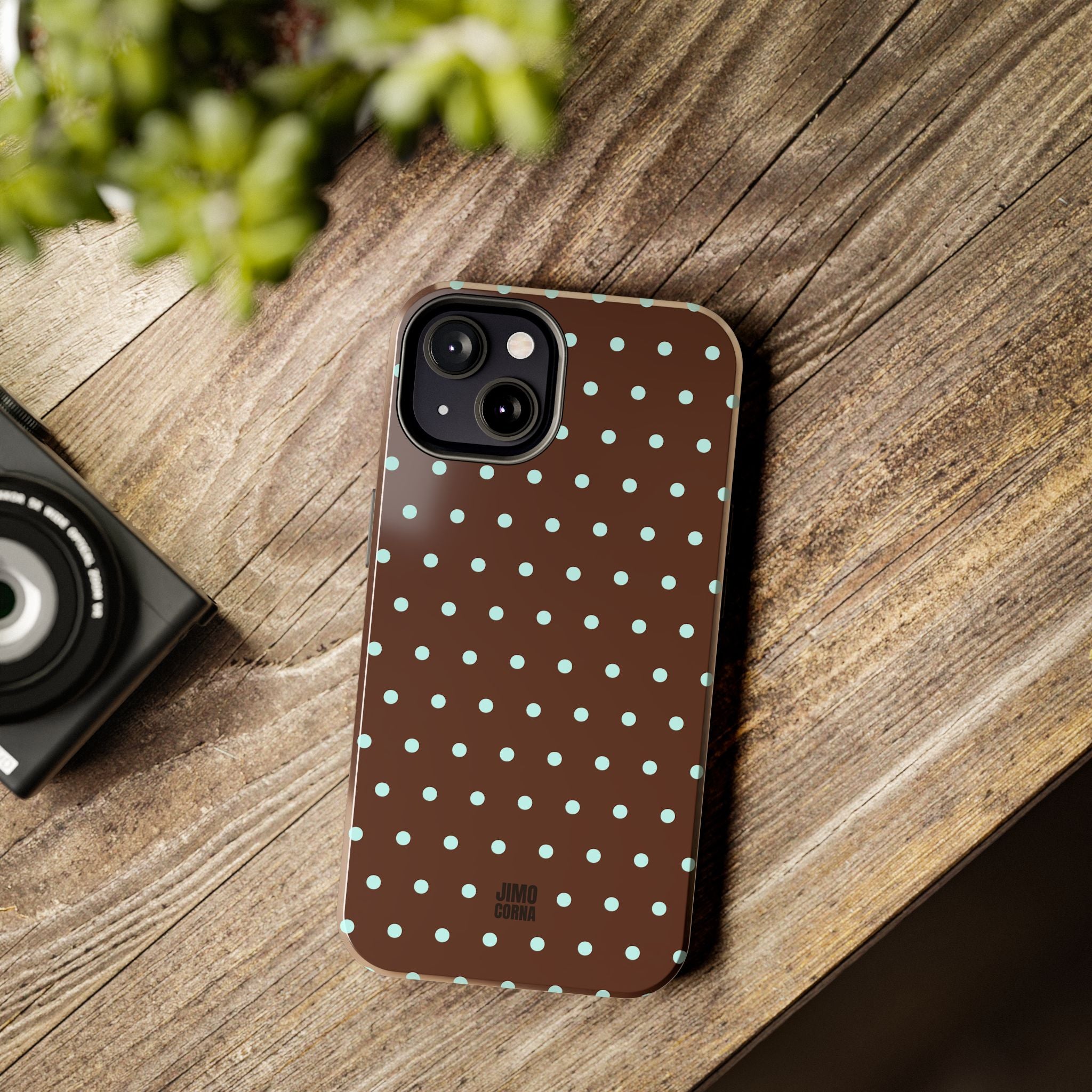 Polka Dot | Brown and Blue