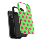 Big Polka Dot | Green and Pink