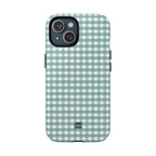 Farm Gingham MagSafe iPhone Case | Blue