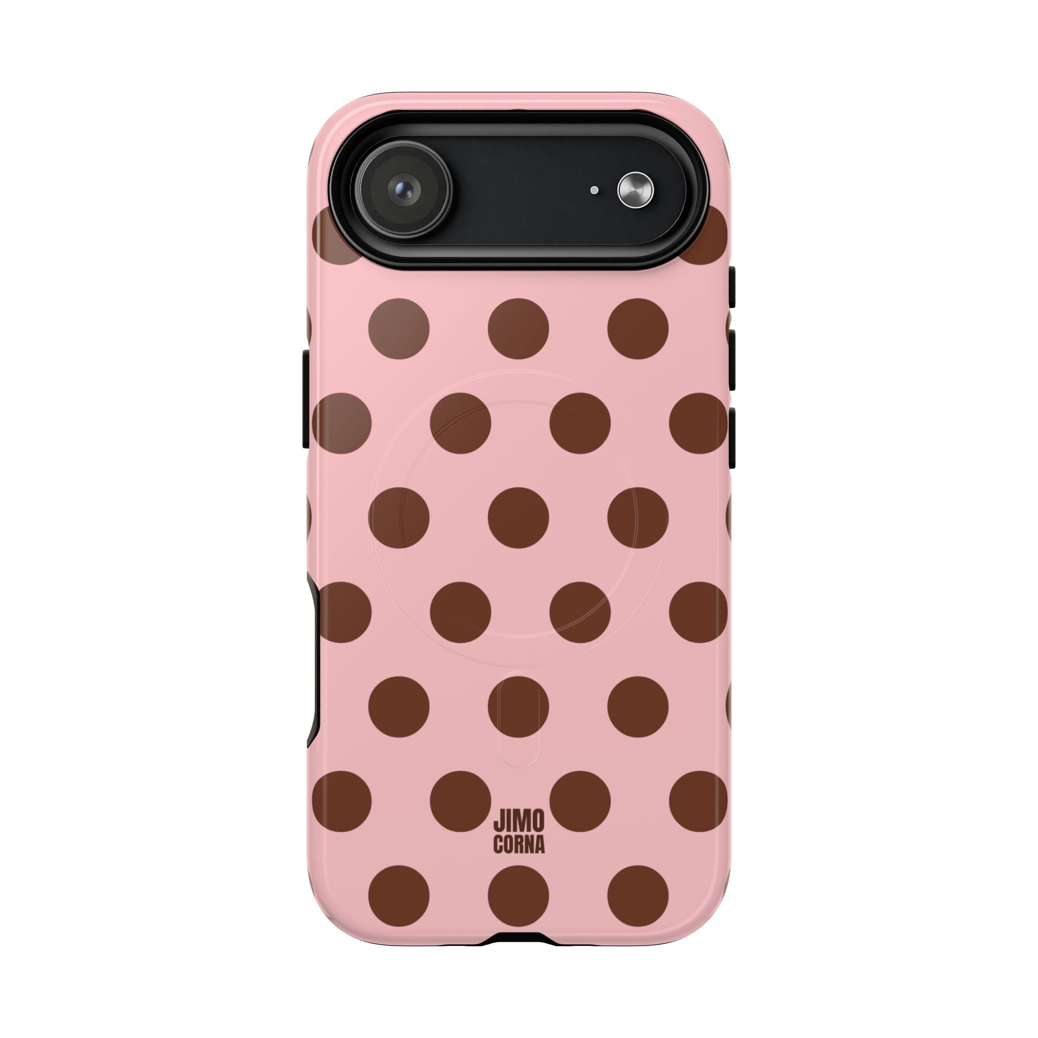 Big Polka Dot | Pink and Brown