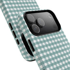 Farm Gingham MagSafe iPhone Case | Blue