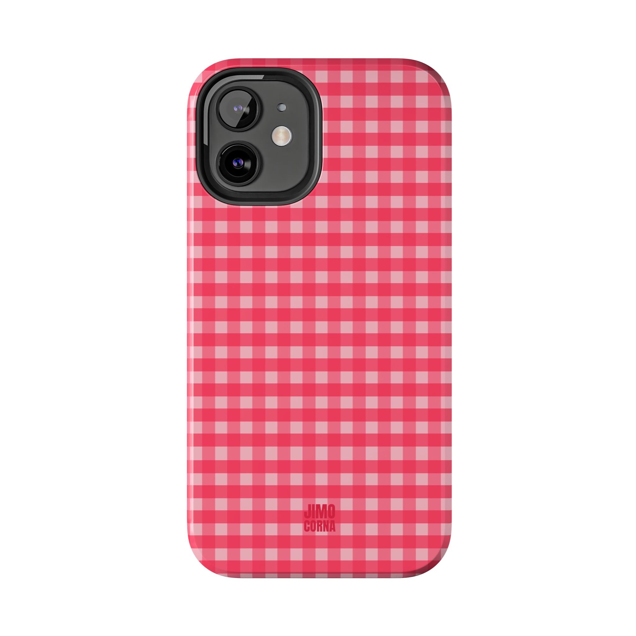 Farm Gingham iPhone Case | Hot Pink