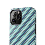 Angelina Stripes | Blue - iPhone Case