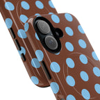 Big Polka Dot | Brown and Blue