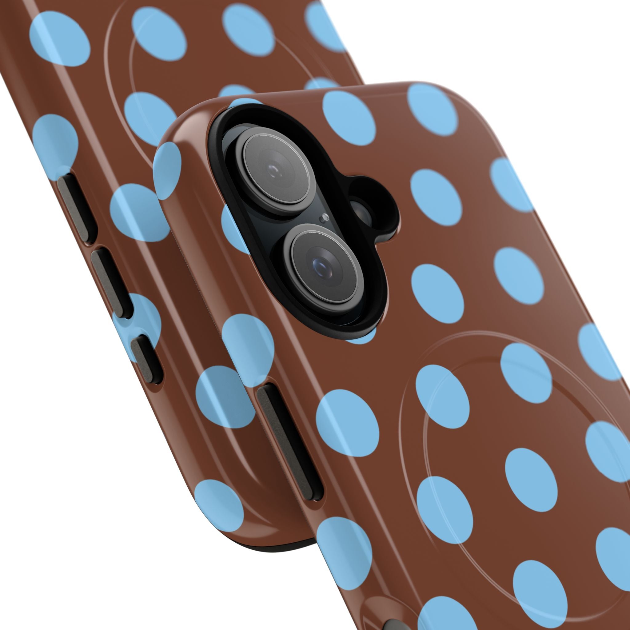 Big Polka Dot | Brown and Blue