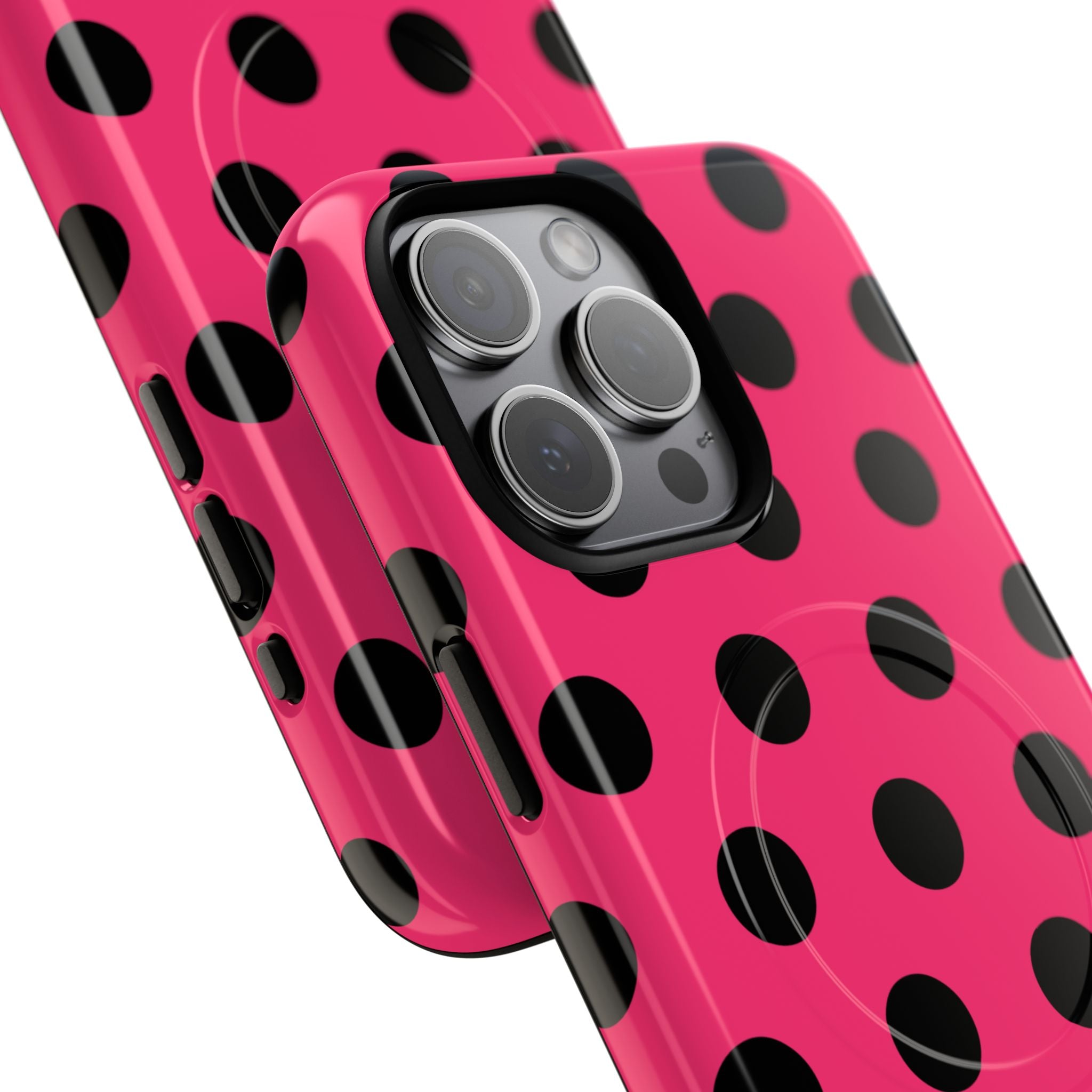 Big Polka Dot | Hot Pink and Black