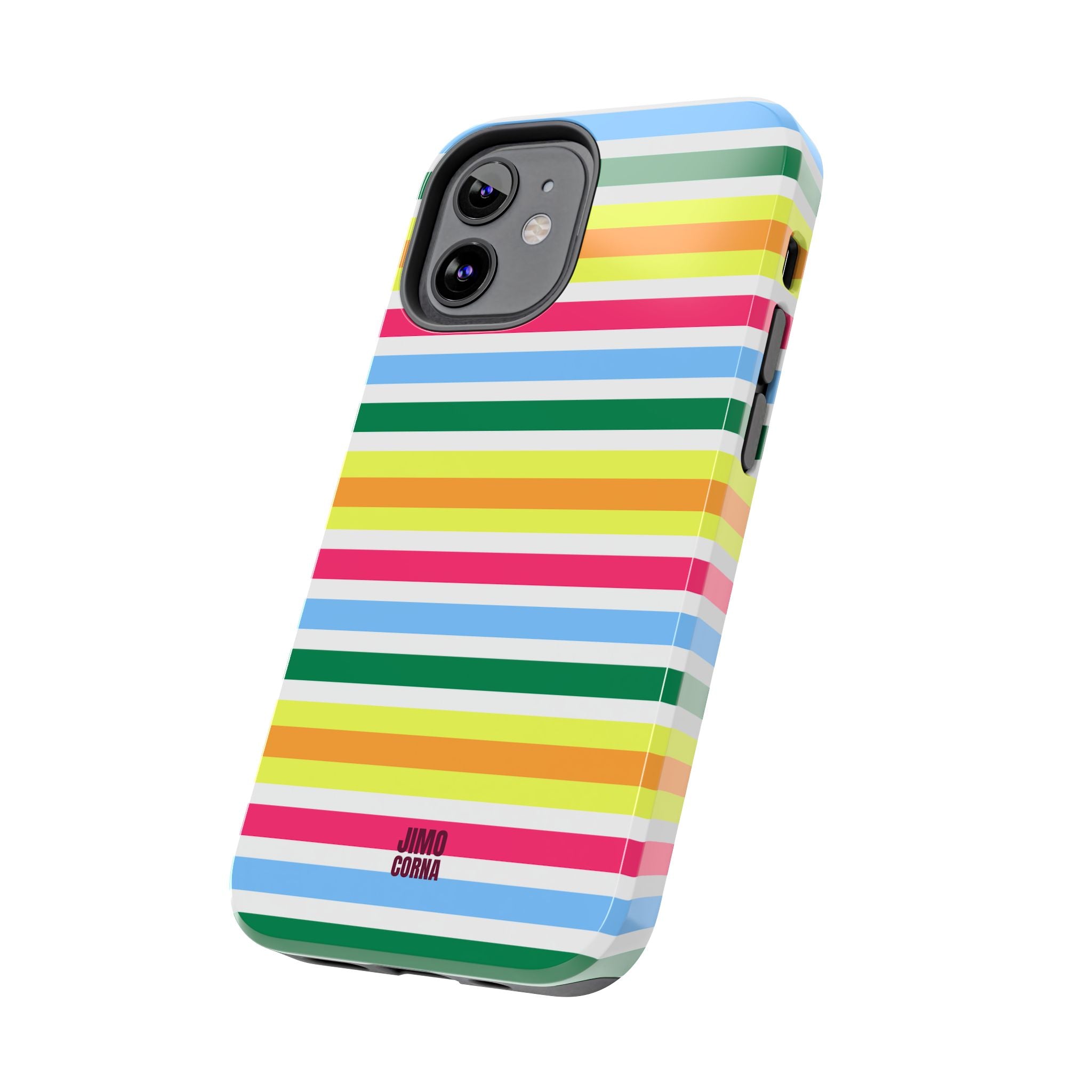 Rainbow Sorbet Stripe iPhone Case