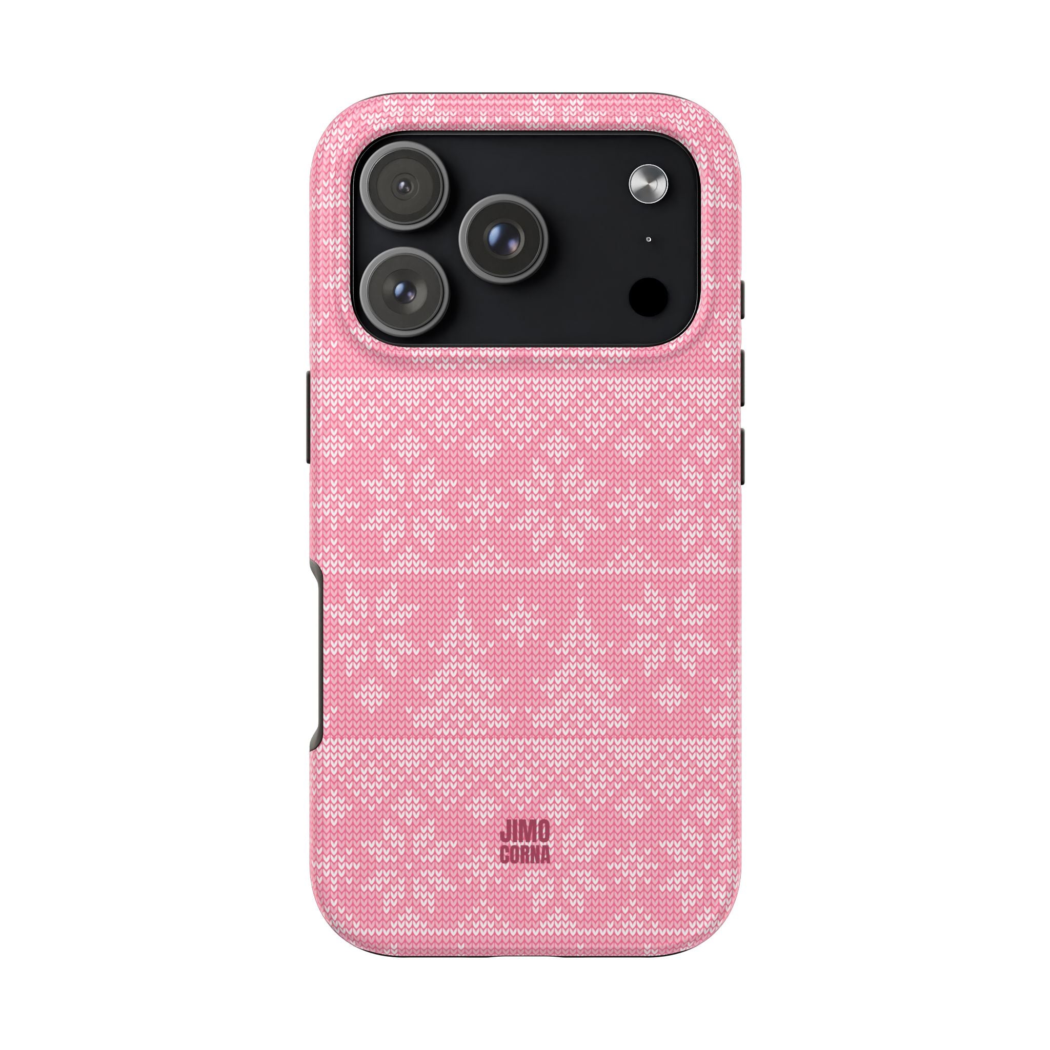 Holiday Knit | Pink iPhone Case