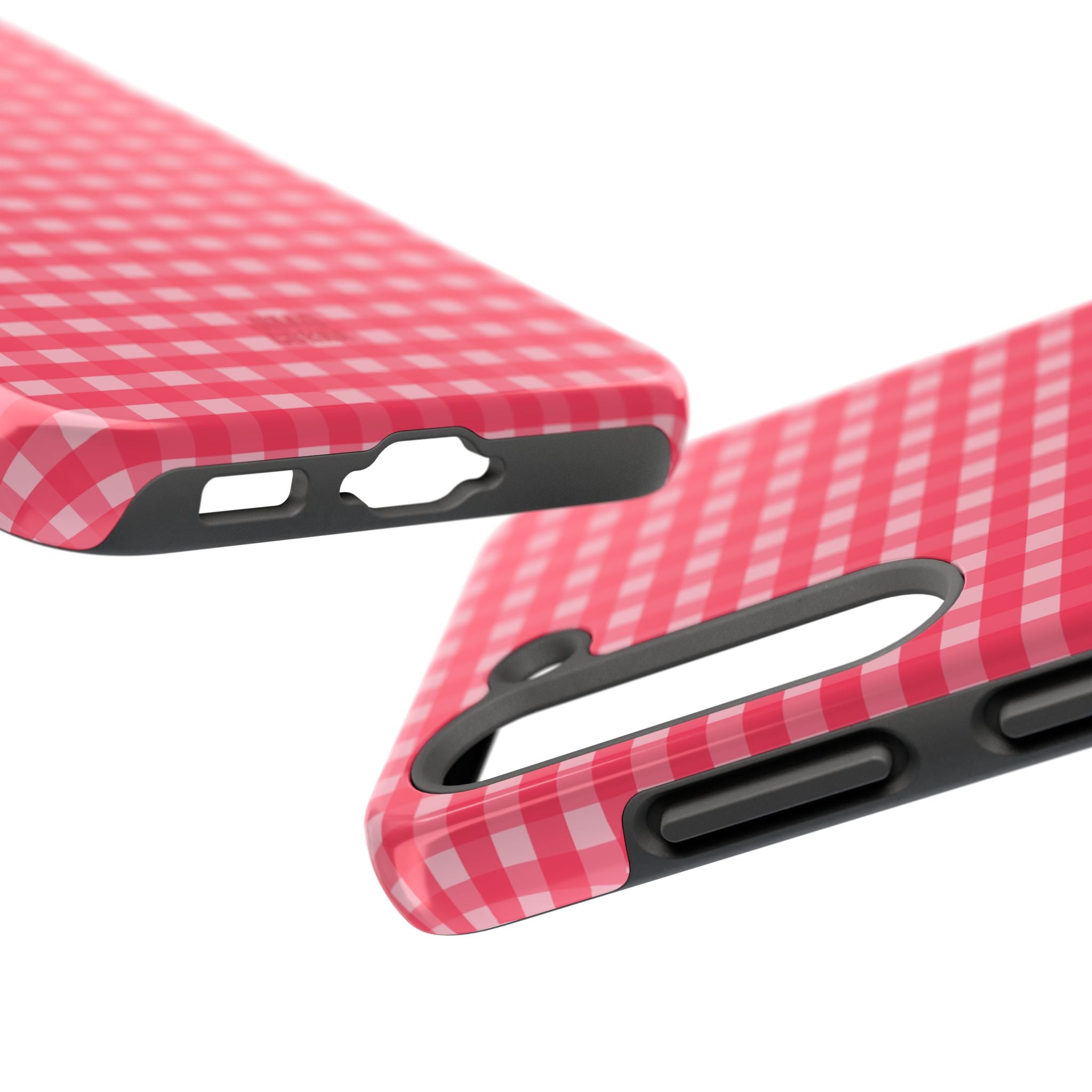 Farm Gingham Samsung Galaxy Case | Hot Pink